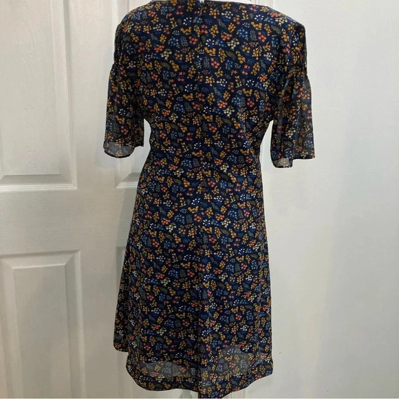 Madewell Cross-Front Mini Dress in Garden Party - Picture 13 of 15